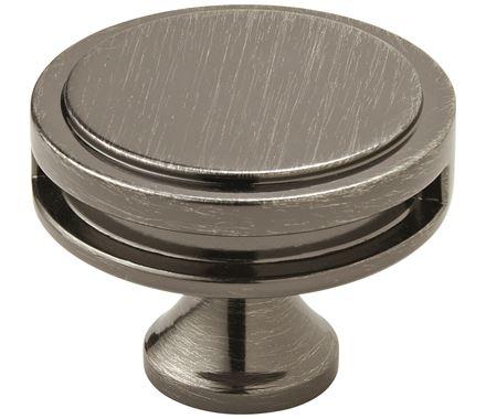 Amerock Cabinet Knob Gunmetal 1-3/4 inch (44 mm) Diameter Oberon 1 Pack Drawer Knob Cabinet Hardware