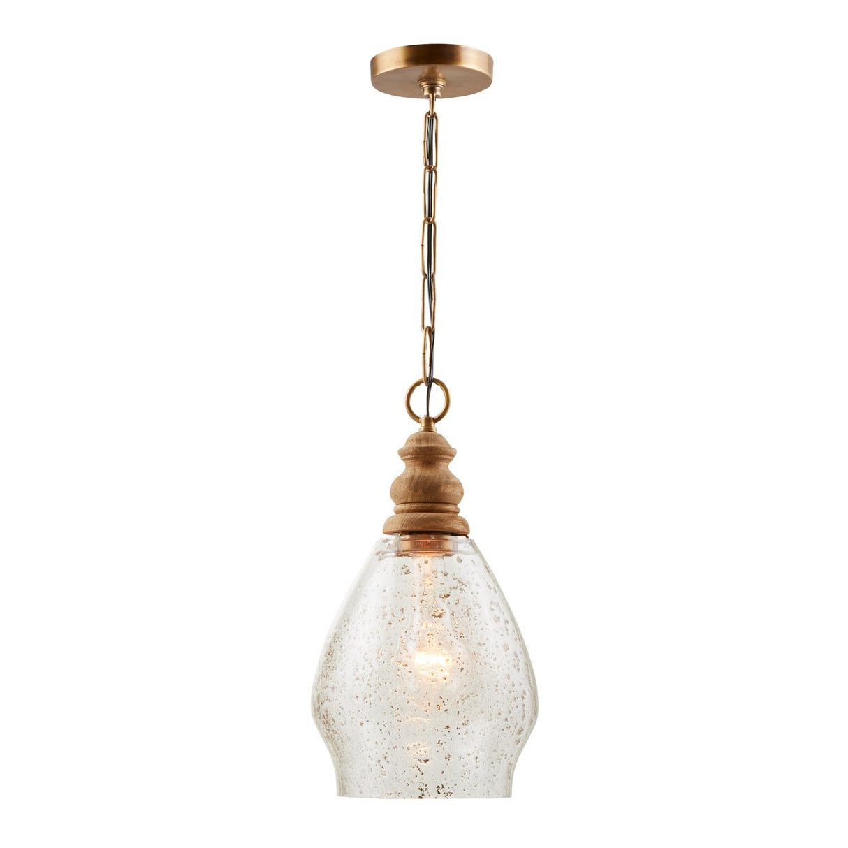 Capital Lighting 330413LW Juniper 1 Light Pendant Light Wood