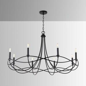 Capital Lighting 431681MB Sonnet 8 Light Chandelier Matte Black