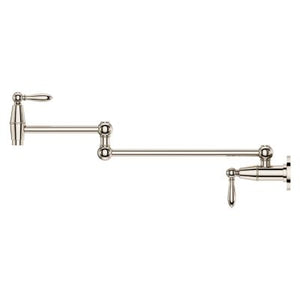 Pfister Polished Nickel Port Haven Wall Mount Pot Filler GT533-TDD