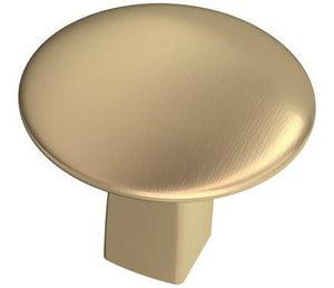 Amerock Cabinet Knob Golden Champagne 1-1/4 inch (32 mm) Diameter Riva 1 Pack Drawer Knob Cabinet Hardware