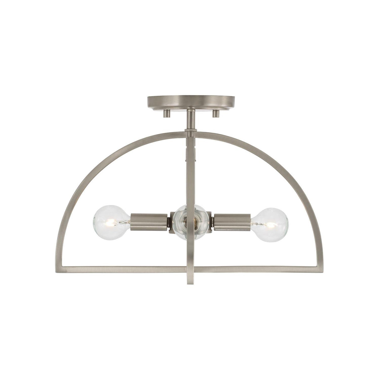 Capital Lighting 248841BN Lawson 4 Light Dual Mount Semi-Flush/Pendant Brushed Nickel