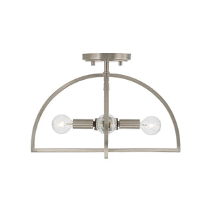 Capital Lighting 248841BN Lawson 4 Light Dual Mount Semi-Flush/Pendant Brushed Nickel