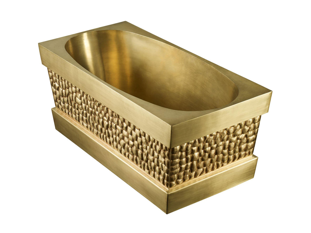 Thompson Traders Tortuga Tub Tortuga TBT-6028SB-TURTLE Satin Brass
(Turtle)

**Drain not included**