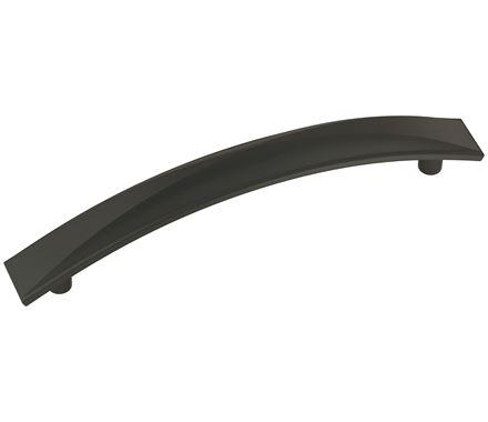 Amerock Cabinet Pull Matte Black 5-1/16 inch (128 mm) Center-to-Center Extensity 1 Pack Drawer Pull Drawer Handle Cabinet Hardware
