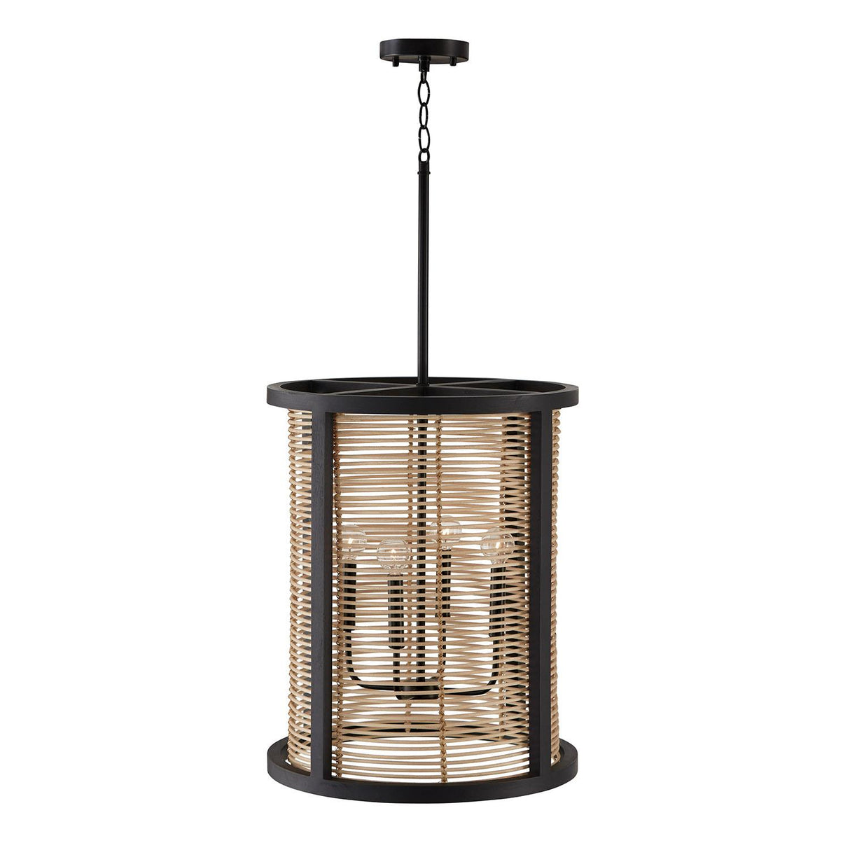Capital Lighting 544041FK Rico 4 Light Foyer Flat Black
