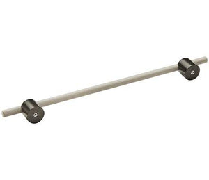 Amerock Cabinet Pull Matte Black/Silver Champagne 10-1/16 inch (256 mm) Center to Center Transcendent 1 Pack Drawer Pull Drawer Handle Cabinet Hardware