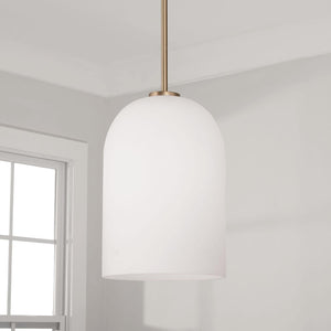 Capital Lighting 348811AD Lawson 1 Light Pendant Aged Brass