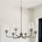 Capital Lighting 442261GR-512 Miller 6 Light Chandelier Graphite