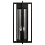 Capital Lighting 948231BK Kent 3 Light Outdoor Wall Lantern Black