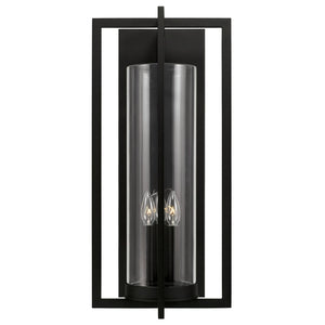 Capital Lighting 948231BK Kent 3 Light Outdoor Wall Lantern Black