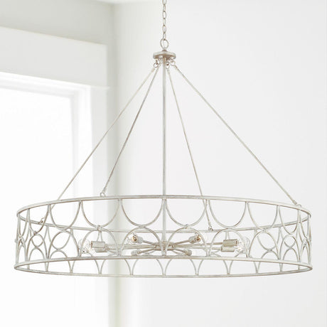 Capital Lighting 443381WW Ricci 8 Light Chandelier Winter White