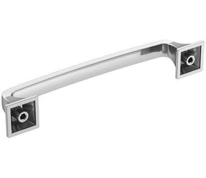Amerock Cabinet Pull Polished Chrome 5-1/16 inch (128 mm) Center-to-Center Ville 1 Pack Drawer Pull Cabinet Handle Cabinet Hardware