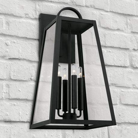 Capital Lighting 943743BK Leighton 4 Light Outdoor Wall Lantern Black