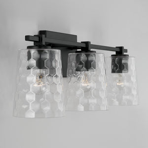 Capital Lighting 143531MB-517 Burke 3 Light Vanity Matte Black