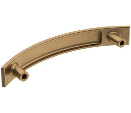 Amerock Cabinet Pull Champagne Bronze 3-3/4 inch (96 mm) Center-to-Center Extensity 1 Pack Drawer Pull Cabinet Handle Cabinet Hardware