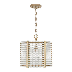 Capital Lighting 247111AP Brynn 1 Light Semi-Flush Aged Brass Painted