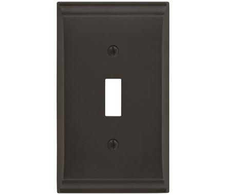 Amerock Wall Plate Black Bronze 1 Toggle Switch Plate Cover Candler 1 Pack Light Switch Cover