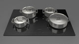30" 400 Series Induction Cooktop, Black Glass