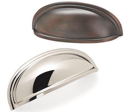Amerock Cabinet Cup Pull Gunmetal 3 inch. (76 mm) & 4 inch. (102 mm) Center to Center Ashby 1 Pack Drawer Pull Drawer Handle Cabinet Hardware