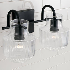 Capital Lighting 145121MB Nyla 2 Light Vanity Matte Black