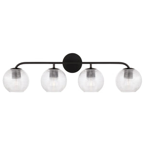 Capital Lighting 149941MB-544 Dolan 4 Light Vanity Matte Black