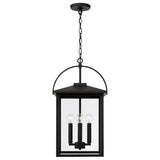 Capital Lighting 948042BK Bryson 4 Light Outdoor Hanging Lantern Black