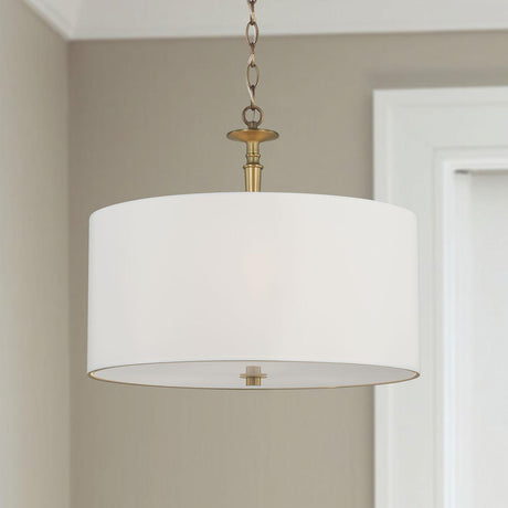Capital Lighting 342631AD Abbie 3 Light Pendant Aged Brass