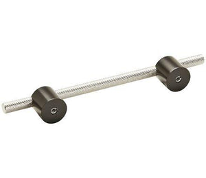 Amerock Cabinet Pull Matte Black/Polished Nickel 5-1/16 inch (128 mm) Center to Center Transcendent 1 Pack Drawer Pull Drawer Handle Cabinet Hardware