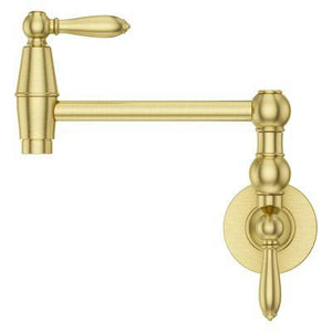 Pfister Brushed Gold 2-handle Pot Filler Faucet GT533-TDBG