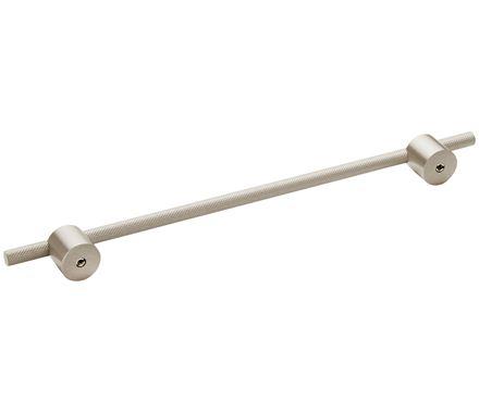 Amerock Cabinet Pull Silver Champagne 10-1/16 inch (256 mm) Center to Center Transcendent 1 Pack Drawer Pull Drawer Handle Cabinet Hardware