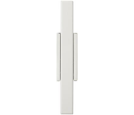 Amerock BP6726WHT Kitchen Cabinet Door or Drawer Knob Polished Chrome/White 2-3/4 inch (70 mm) Length Urbanite 1 Pack Furniture Hardware Bathroom Cabinet Hardware