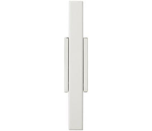 Amerock BP6726WHT Kitchen Cabinet Door or Drawer Knob Polished Chrome/White 2-3/4 inch (70 mm) Length Urbanite 1 Pack Furniture Hardware Bathroom Cabinet Hardware