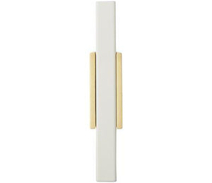 Amerock BP67BGLWHT Kitchen Cabinet Door or Drawer Knob Brushed Gold/White 2-3/4 (70 mm) Length Urbanite 1 Pack Furniture Hardware Bathroom Cabinet Hardware