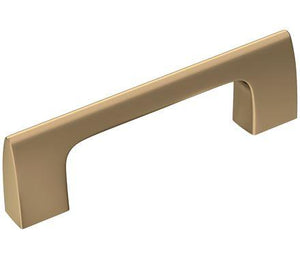Amerock Cabinet Pull Golden Champagne 3 inch (76 mm) Center-to-Center Riva 1 Pack Drawer Pull Drawer Handle Cabinet Hardware