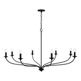 Capital Lighting 449981MB Dolan 8 Light Chandelier Matte Black