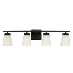 Capital Lighting 114441MB-334 Baxley 4 Light Vanity Matte Black