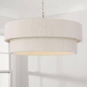 Capital Lighting 349842MA Delaney 4 Light Pendant Matte Brass