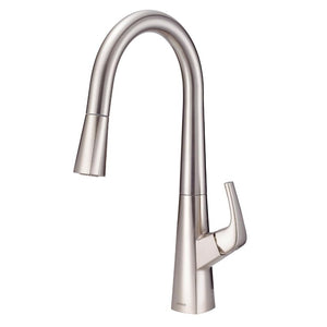 Gerber D454419BS Satin Black Vaughn Single Handle Pull-down Kitchen Faucet