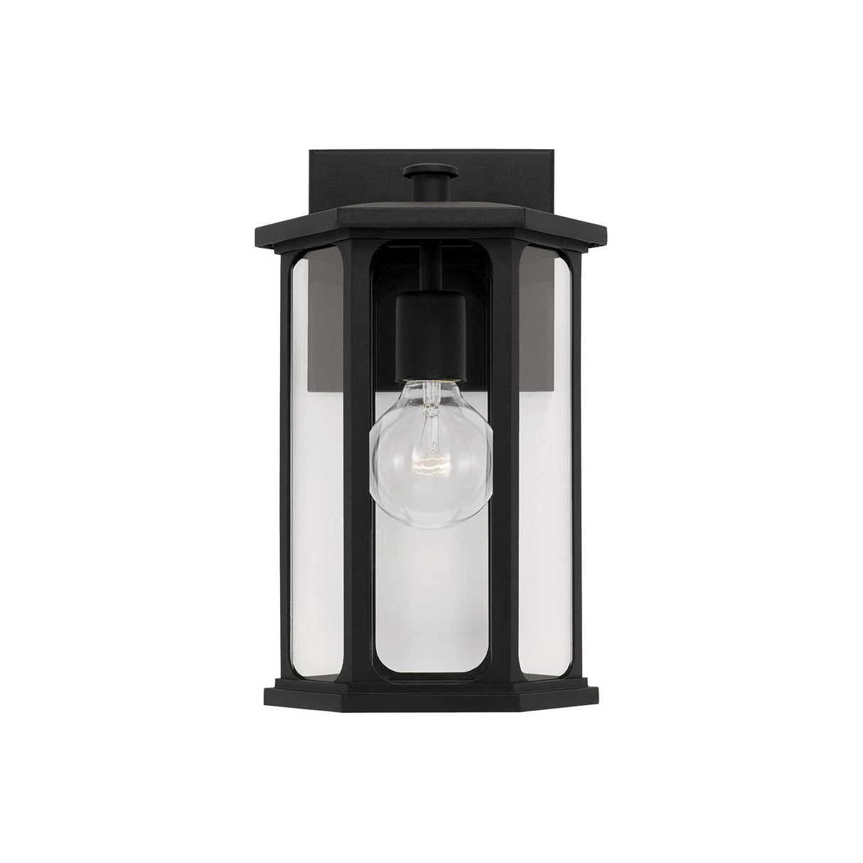 Capital Lighting 946611BK Walton 1 Light Outdoor Wall Lantern Black