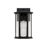 Capital Lighting 946611BK Walton 1 Light Outdoor Wall Lantern Black