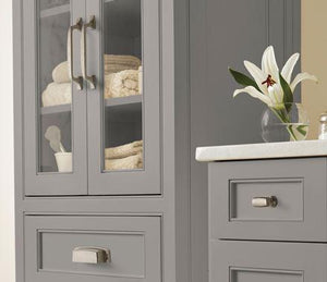 Amerock Cabinet Pull Aged Pewter 5-1/16 inch (128 mm) Center to Center Highland Ridge 1 Pack Drawer Pull Drawer Handle Cabinet Hardware