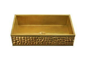 Thompson Traders Tortuga Kitchen Sink Kahlo 
Tortuga KSA-4222SB-TURTLE Satin Brass
(Turtle)