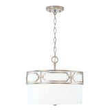 Capital Lighting 243431AS Merrick 3 Light Semi-Flush Antique Silver