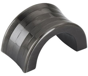 Amerock Cabinet Finger Pull Gunmetal 1-1/4 inch (32 mm) Center to Center Concentric 1 Pack Drawer Pull Drawer Handle Cabinet Hardware