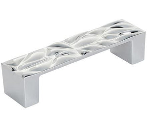 Amerock Cabinet Pull Polished Chrome 3-3/4 inch (96 mm) Center to Center Calathea 1 Pack Drawer Pull Drawer Handle Cabinet Hardware