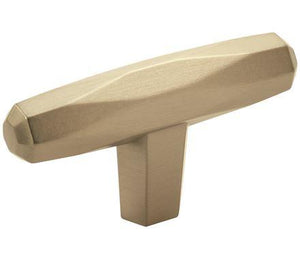 Amerock Cabinet Knob Golden Champagne 2-1/2 inch (64 mm) Length St. Vincent 1 Pack Drawer Knob Cabinet Hardware