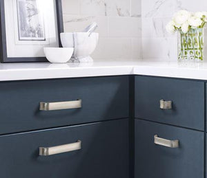 Amerock Cabinet Pull Satin Nickel 6-5/16 inch (160 mm) Center to Center Concentric 1 Pack Drawer Pull Drawer Handle Cabinet Hardware