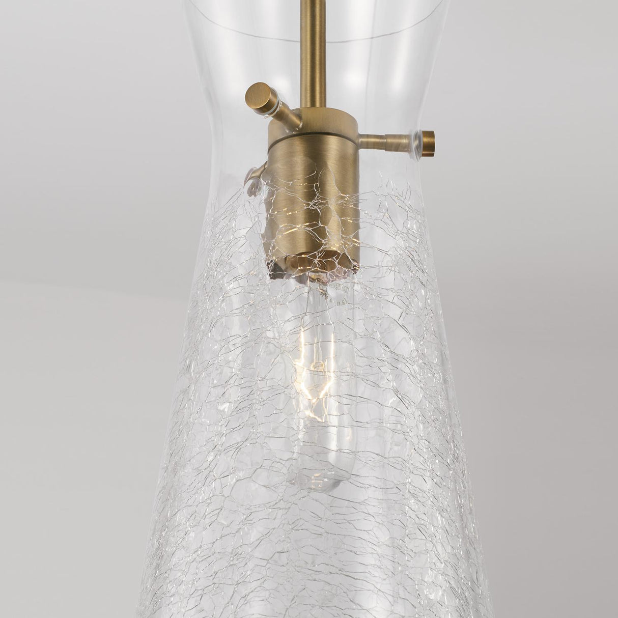 Capital Lighting 342411AD Mila 1 Light Pendant Aged Brass