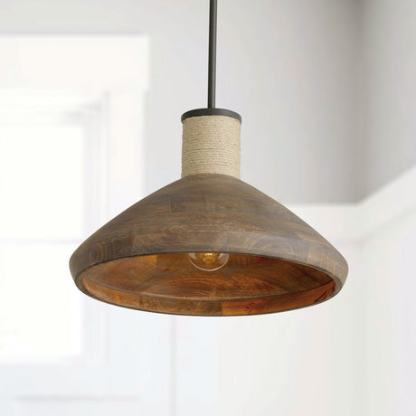 Capital Lighting 340313YG Jacob 1 Light Pendant Grey Wash and Grey Iron
